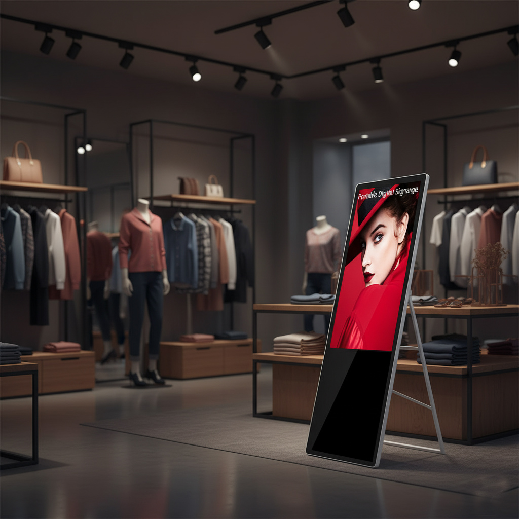 9 PORTABLE DIGITAL SIGNAGE
